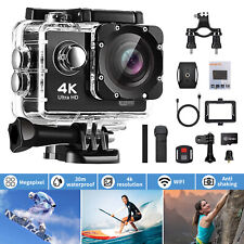 4K Sport Go Pro 170° Action Camera Ultra HD 20MP WiFi Waterproof Remote Control