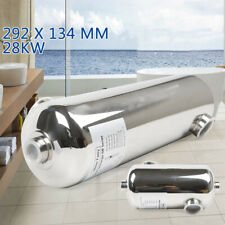 292 x 134 mm Swimming Pool Heat Exchanger Stainless Pool Water Heating Heater