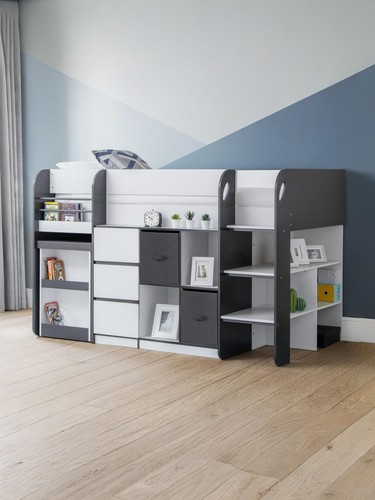 Saturn 90cm single - black, and