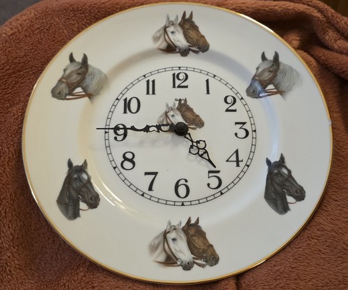 English bone china - plate, clock