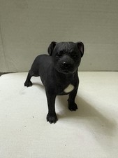 Leonardo Black Staffordshire Bull Terrier Dog Figure,Bull Terrier Dog Ornament