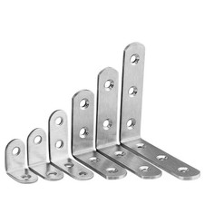 10 pcs Heavy-duty 304 stainless-steel Angle L Shape Brace Bracket -Shelf Support