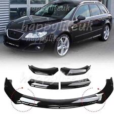 For Seat Exeo 2009-2013 Front Bumper Lip Splitter Body Kit Chin Spoiler Glossy