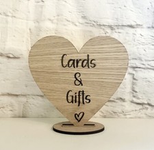 Wooden Cards and Gifts sign