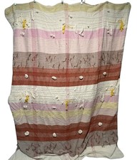 Anthropologie Woven Baja Duvet Cover Boho Chic Fringe Western All Roads Design