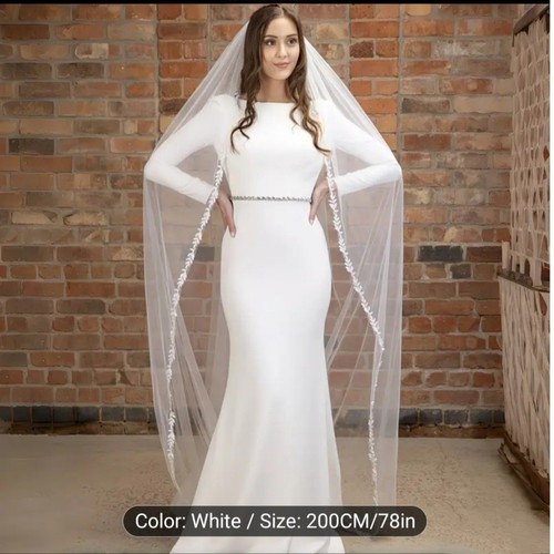 200cm white leaf lace - 200cm,