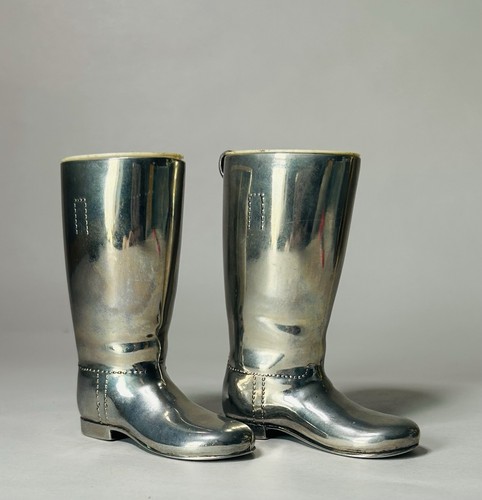 Pair vintage silver plated - of,