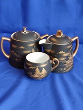 Vintage Japanese Kutani Black