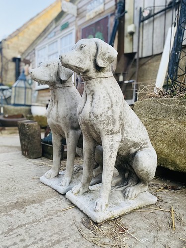 Large pair cast stone - large,