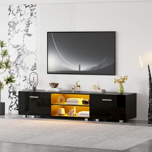 Black high gloss - high,