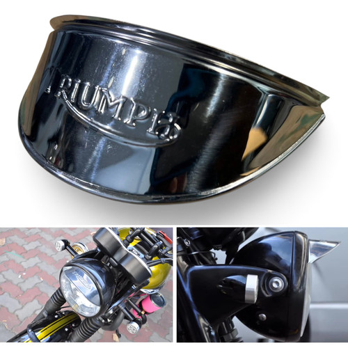 Headlight visor cowl chrome - headlight,