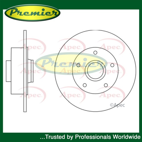 Premier rear brake - disc, fits