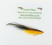 3 SUNBURST GOLD SUNRAY SHADOW SALMON FISHING FLY - 