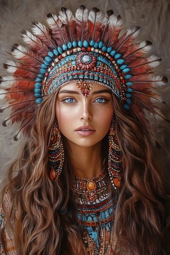 Native american indian woman - indian,
