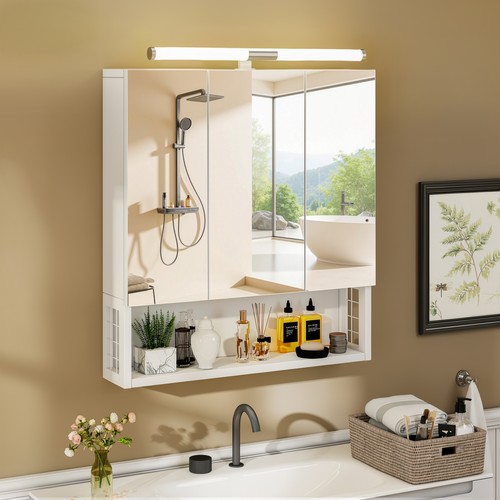 Bathroom mirror cabinet with - mirror,