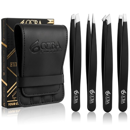 Eyebrow tweezers set stainless - eyebrow,