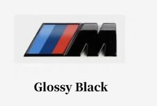M emblem logo black gloss fender badge side M package in 90x30mm