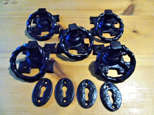 Cast iron gate latch handles - iron,