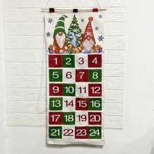Fabric Christmas Advent Calendar Christmas Countdown Calendar with Pockets UK