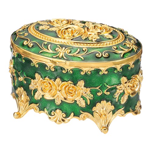 Vintage metal jewelry box - jewelry,