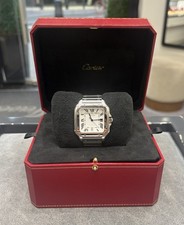 Cartier Santos XL Stainless Steel White Dial (NO PAPERS). Replacement Box.