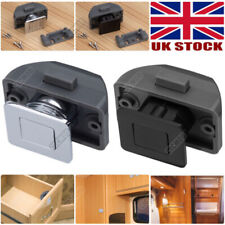 1-20Pcs Push Button Catch Square Lock Latch Drawer Cupboard Door Knob Camper Van
