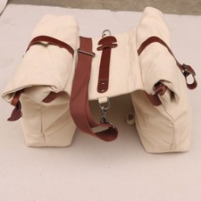 Vintage Canvas Bike Panniers