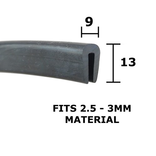Rubber shape channel edging - rubber, u