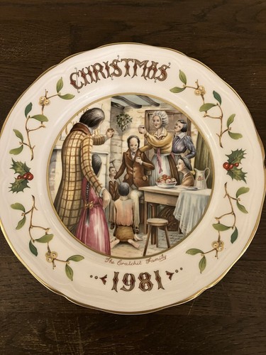 Aynsley christmas carol plate - christmas,