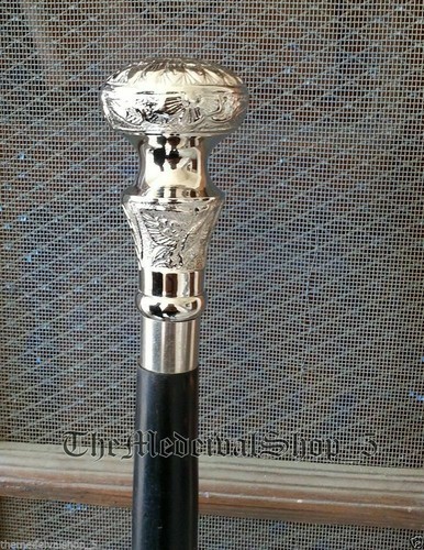 Antique walking cane wooden - walking,