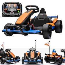 McLaren 24V Drift Kart - Kids Electric Ride-On Toy with Bluetooth & Safety Belt