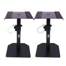 2x TEK audio SS480 - Studio Monitor Desk Stands with Flat Base Design