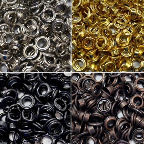 Eyelets with washers - with, 5mm