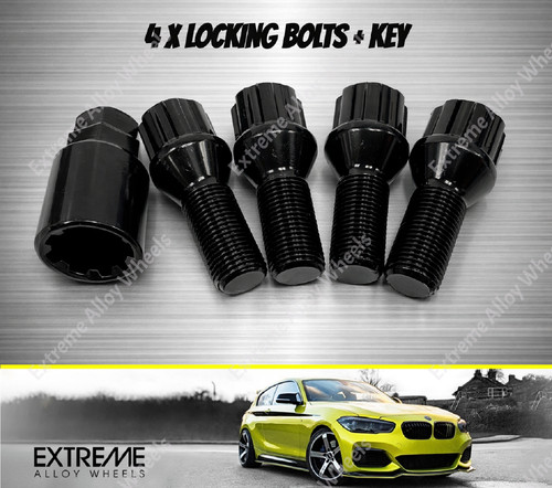 Black alloy wheel locking - wheel,