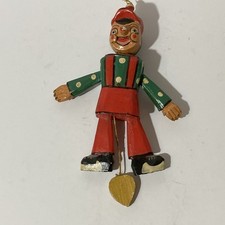 Vintage Wooden Pinocchio Pull