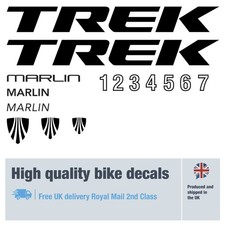 Trek Marlin 1 to 7 bike decals