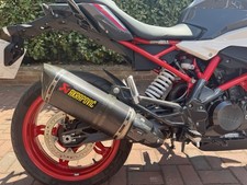 Bmw G130r/gs Akrapovic exhaust including carbon heel guard