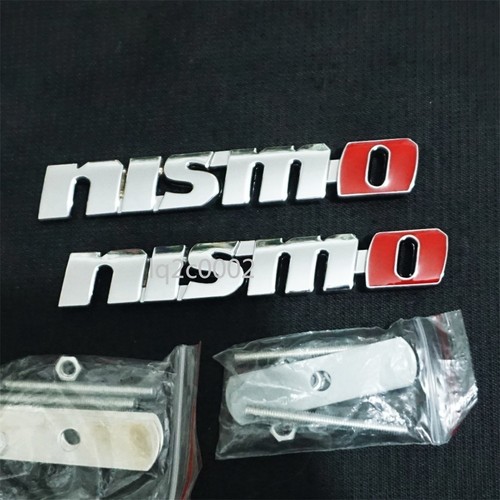 Silver red chrome - 2x, metal