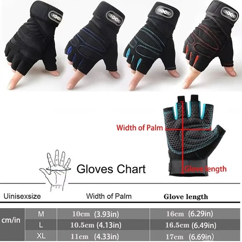 Weight lifting gym gloves - weight,