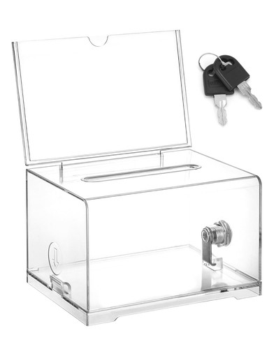 Secure clear acrylic ballot - acrylic,