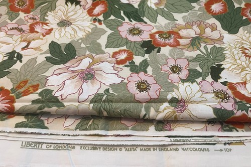 Vintage liberty fabric remnant - liberty,