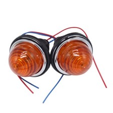 2Pcs Front / Rear Indicator Lamps Lights For Land Rover Classic Mini Lucas L594
