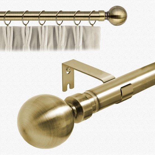 Extendable metal curtain - curtain, pole