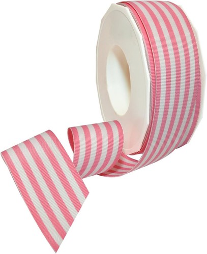 Elegant pink striped grosgrain - striped,