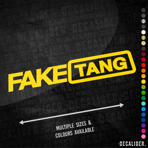 Fake tang sticker - sticker, many