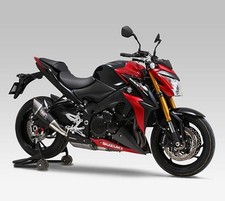 YOSHIMURA JAPAN BLACK MAGIC R11 ROAD LEGAL SLIP ON EXHAUST SUZUKI GSXS1000 15-18