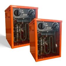 Electric Greenhouse Fan Heater Built In Thermostat Hydroponic Workshop 2KW 3KW