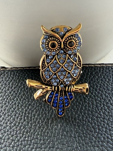 Gorgeous blue diamanté owl - gorgeous,
