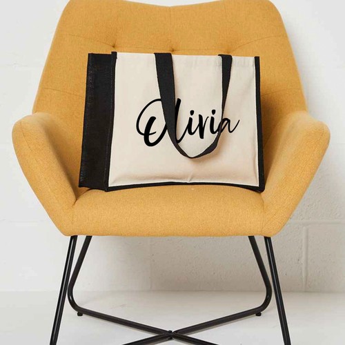 Tote bag personalised large - personalised,