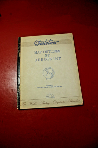 Vintage map exercise book - , "map